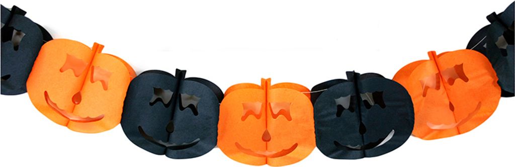 RAPPA Girlanda Halloween dýně papírová 4 m Obrázek produktu 