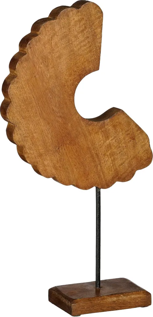 Plateau Petra Bois de Manguier Marron 39cm - Finition Artisanale Unique