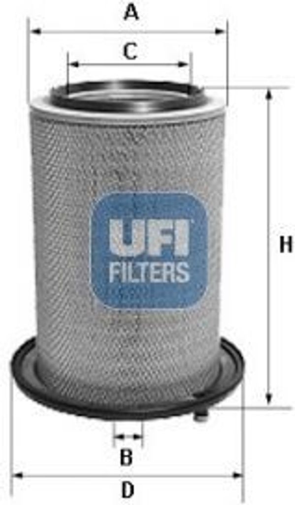 Luftfilter UFI 27.158.00 für VOLVO FL III Filtereinsatz