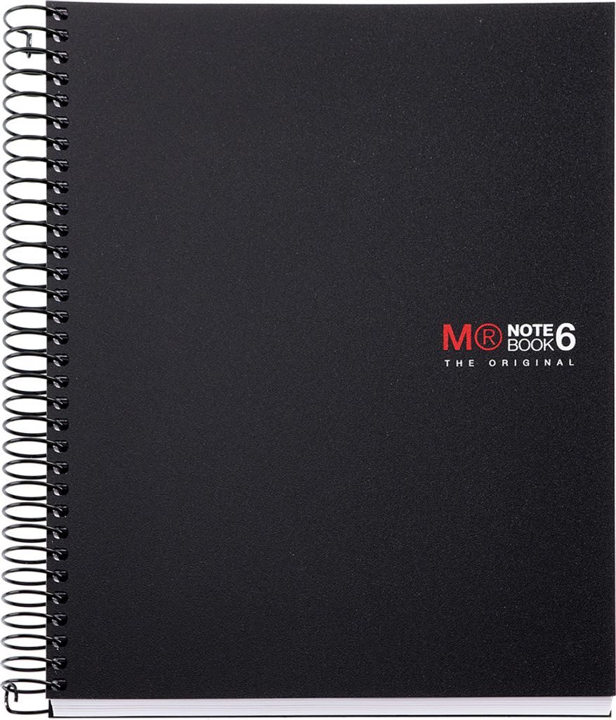 MIQUELRIUS Collegeblock "Notebook THE ORIGINAL" DIN A5 schwarz kariert 150 Blatt