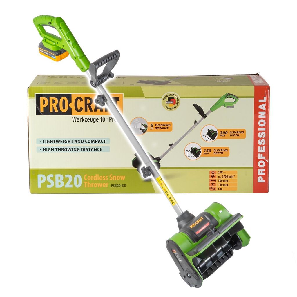 Souffleuse à neige sans fil Procraft PSB20bb (sans batterie Image du produit 