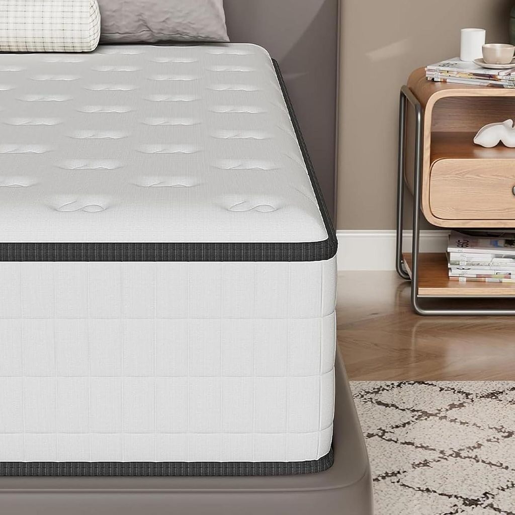 DEWINNER Matelas 90x190,Mousse 30 cm et Mousse A Mémoire Image du produit 