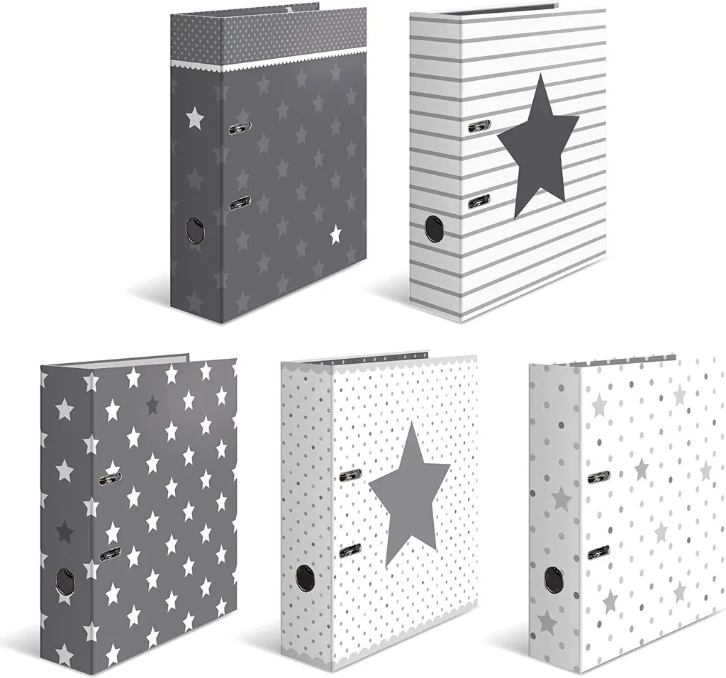 Classeur A4 HERMA Stars 7188 Motif Étoiles - Carton Rigide Lot 10