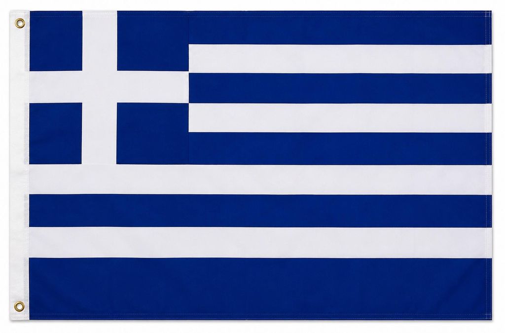 Flagge Griechenland 90 x 150 cm - Fahne- reißfest - Produktbild 