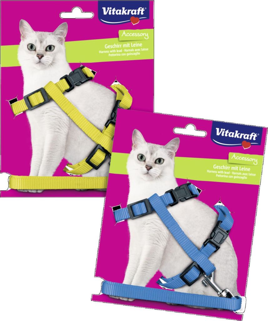 Szelki dla kota Vitakraft ze smyczą, regulowane Zdjęcie produktu 
