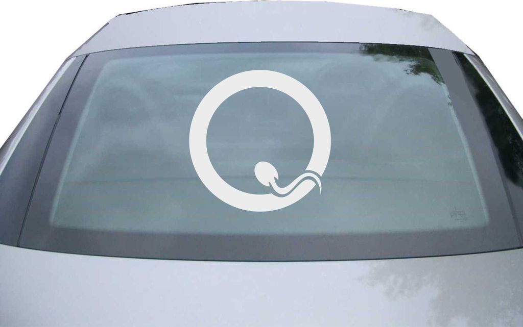 Indigos UG - Aufkleber Heckscheibe & Motorklappe DE2862 - silber - 600x600 mm - Sperm - Fisch - Auto Scheiben Fenster Heckklappe Tuning Racing JDM ...