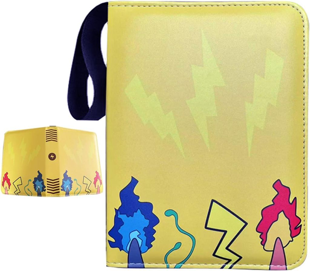 Sammelalbum für Karten, Pokemon 50 Seiten 400 Taschen Sammelkarten Album Tragbar Hochwertiges Wasserdichter PolyurethanKartenhalter, Geschenk Kart...