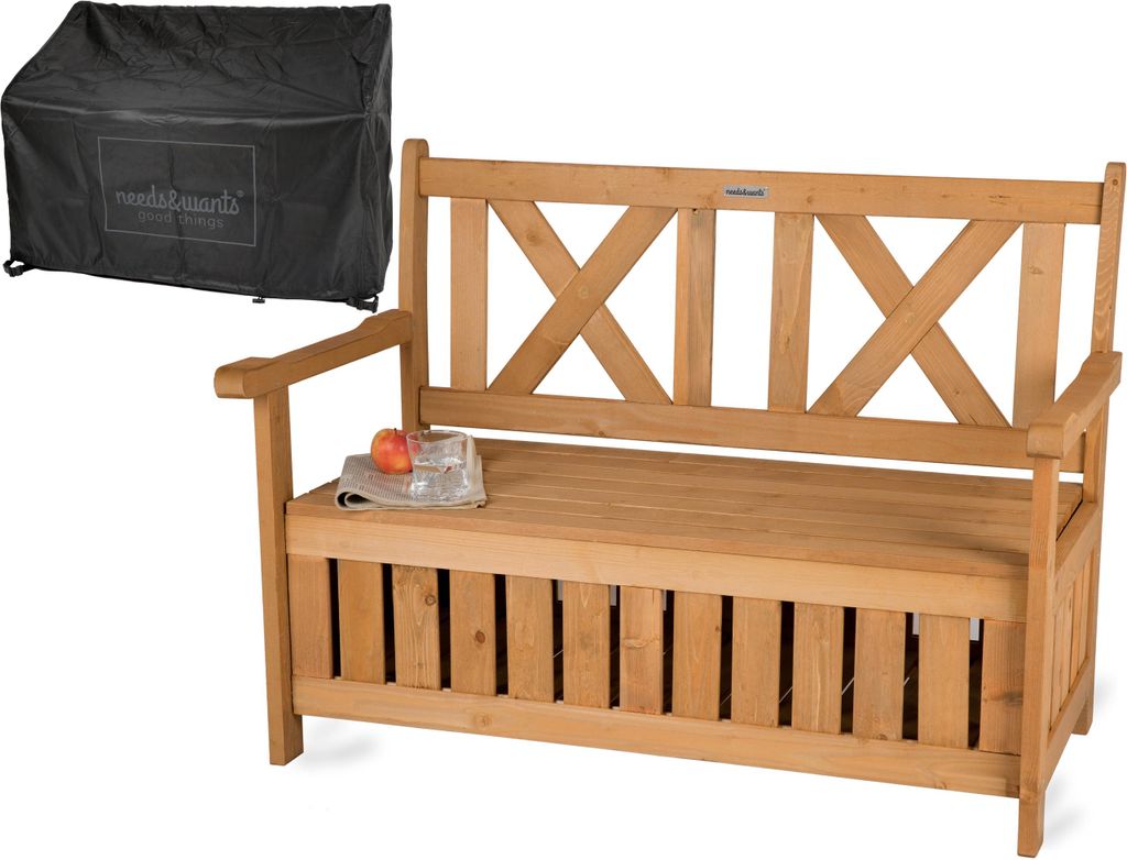 needs&wants® Banc de jardin en bois résistant aux Image du produit 