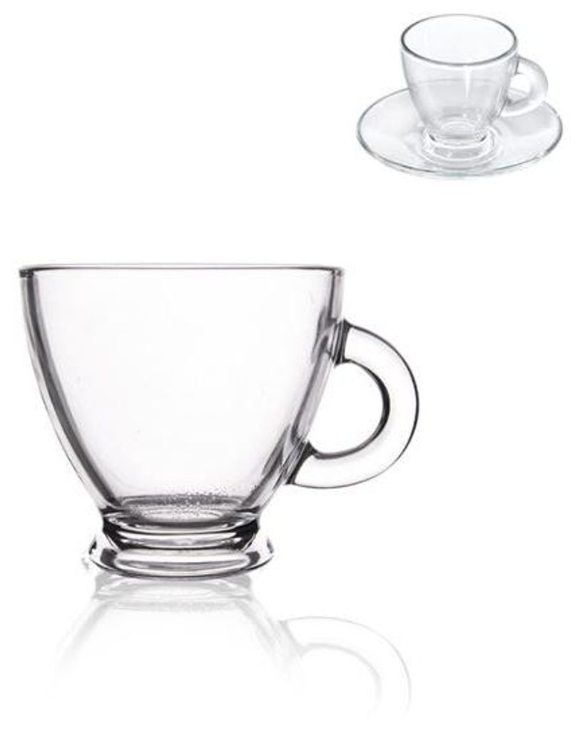 Satz von Kaffeetassen LAV Roma 95 ml Kristall (6 Pcs)