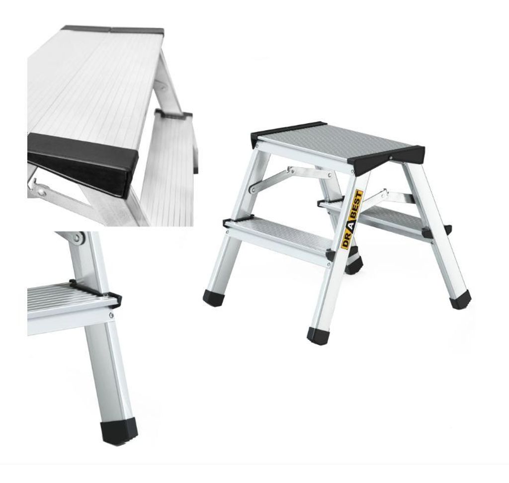 Drabest | Échelle domestique en aluminium - 2x2 marches - Image du produit 