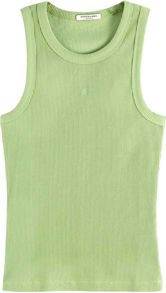 Scotch & Soda U9a00643t ärmelloses T-shirt Grün M Frau Grün M