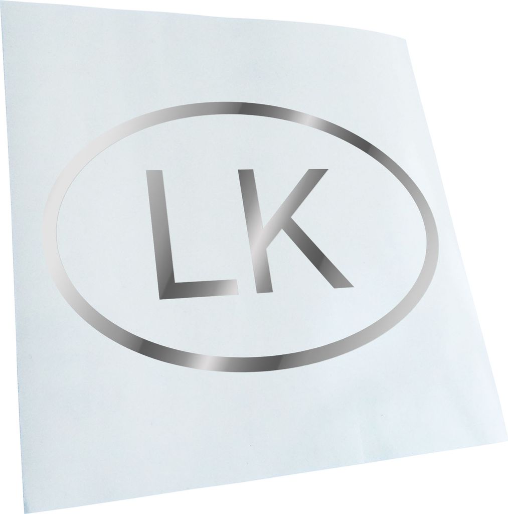 Kiwistar - Autoaufkleber - Sri Lanka LK Heckscheibe - Aufkleber für Auto Kfz Fahrrad, LKW, Truck Mofa