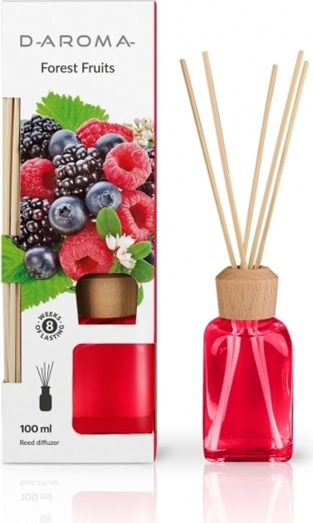 Duftdiffusor D-aroma Reed Diffuser 100ml Waldfrüchte Lufterfrischer