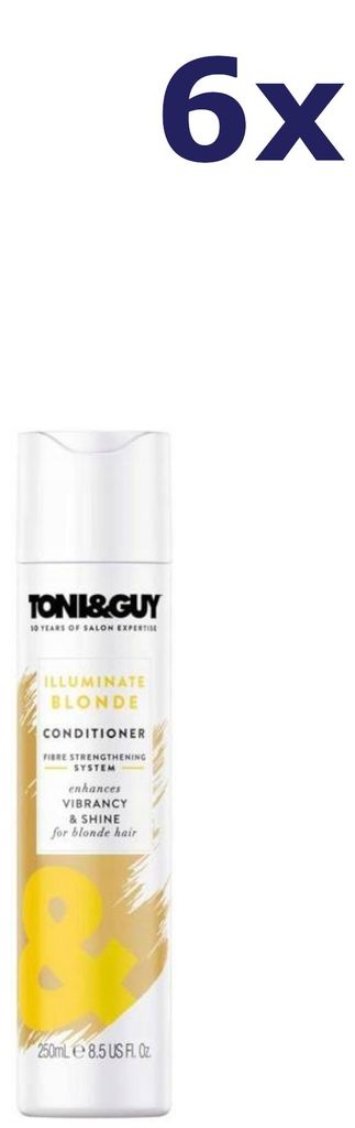 6x Toni & Guy Nourish Blonde Conditioner voor Blond Haar 250 ml