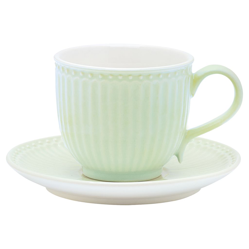 Greengate Tasse et soucoupe ALICE Vert Tasse à café Image du produit 