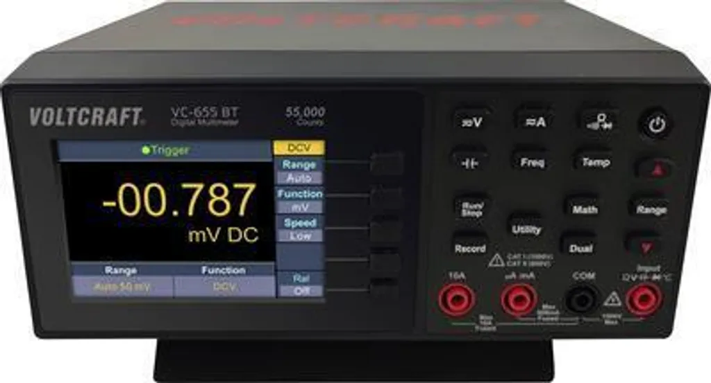 Multimètre de table 55000 counts VOLTCRAFT VC-655 BT étalonnage ISO CAT II