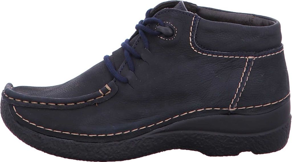 Wolky Seamy Moc Bootie, Antique nubuck, Blue 0625311-800 37