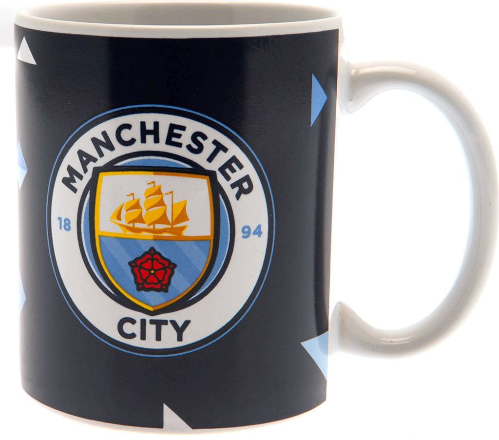 Manchester City FC - Kaffeebecher, Partikel TA11579 (Einheitsgröße) (Marineblau/Blau)