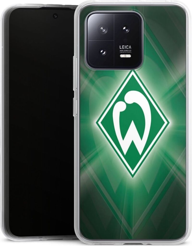 DeinDesign Handyhülle für Xiaomi 13 Silikon Hülle Case Smartphone Schutzhülle Offizielles Lizenzprodukt SV Werder Bremen Wappen