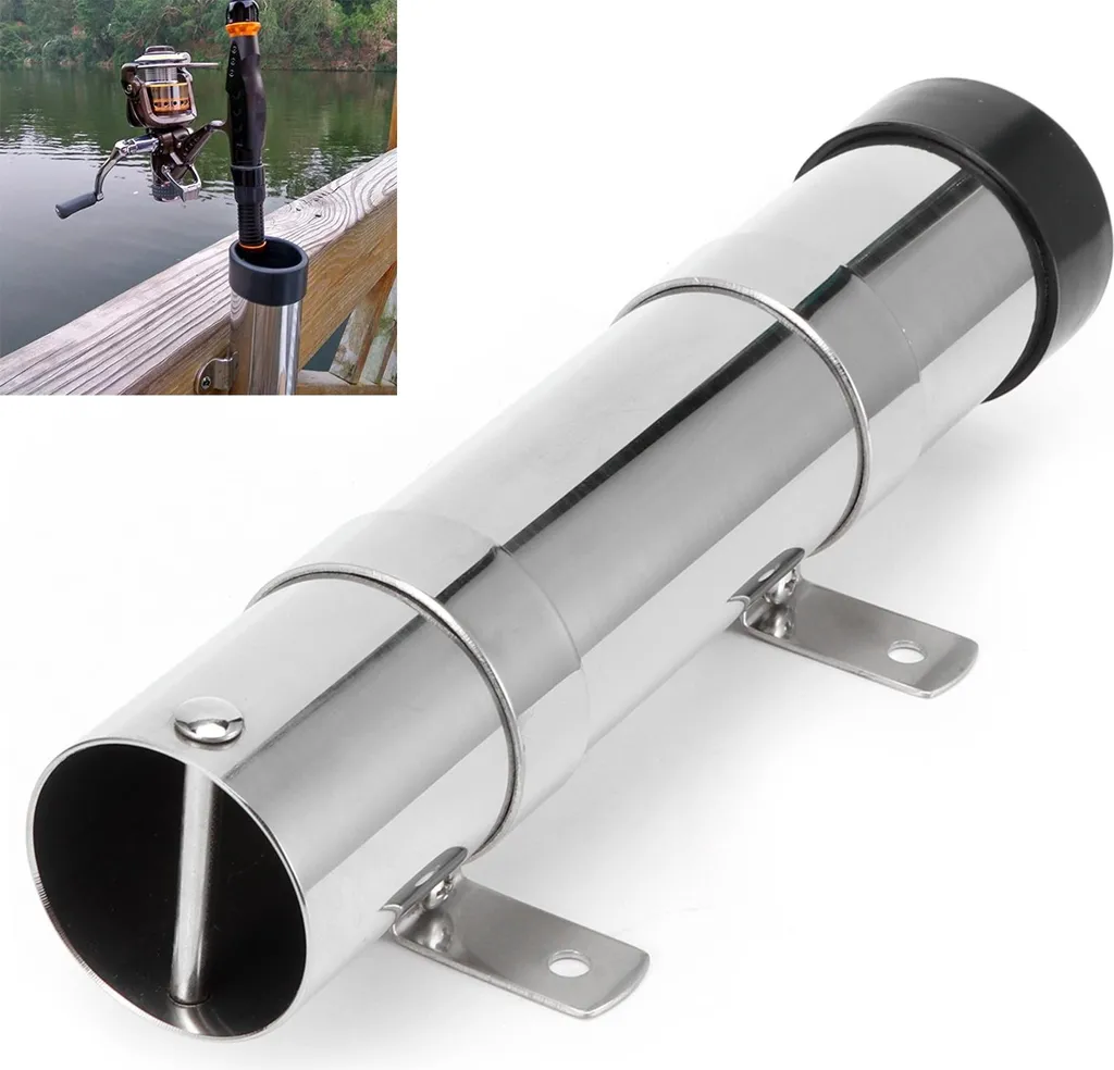Porte-canne portable inox anticorrosion montage latéral rapide sur pont