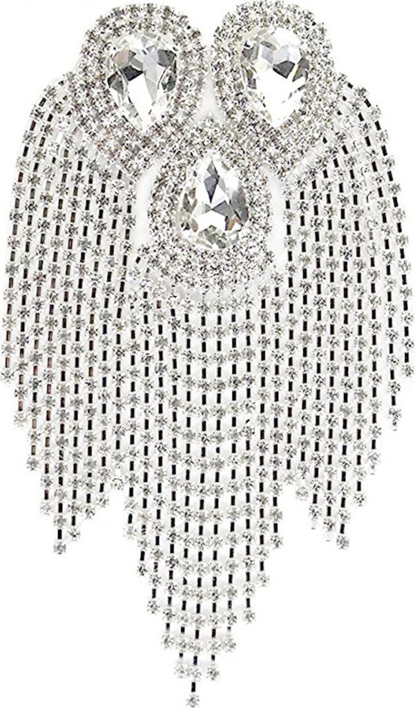 Schulter Epaulet Strass Quasten DIY Männer Frauen Schulter Bord Abzeichen Brosche Business Anzug Zubehör
