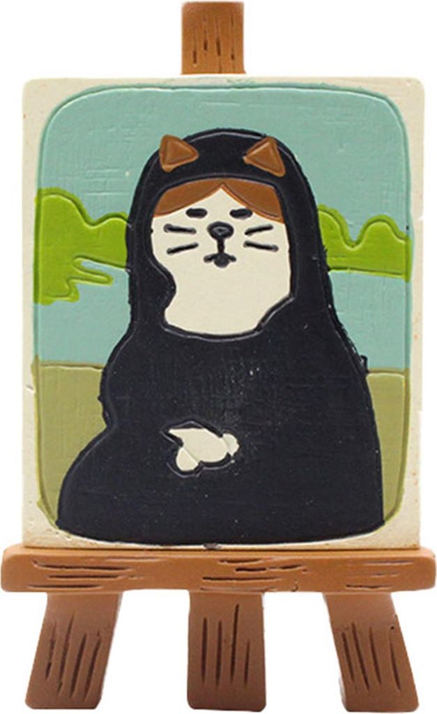 Katzen Bücherregal Orament Nette exquisite synthetische Harz umweltfreundliche Tierplattenstatue Typ 6