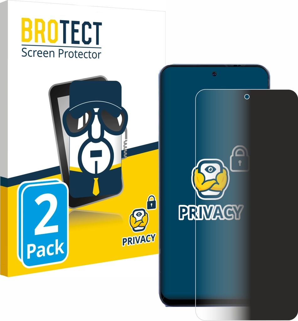 A product shot of screen protectors with packaging.