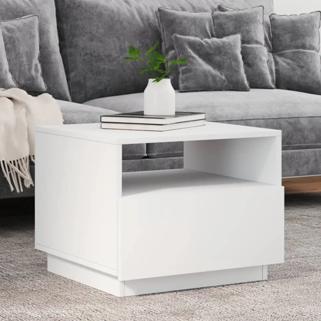 Maison Exclusive - Tavolino con luci LED Bianco 50x49x40 cm