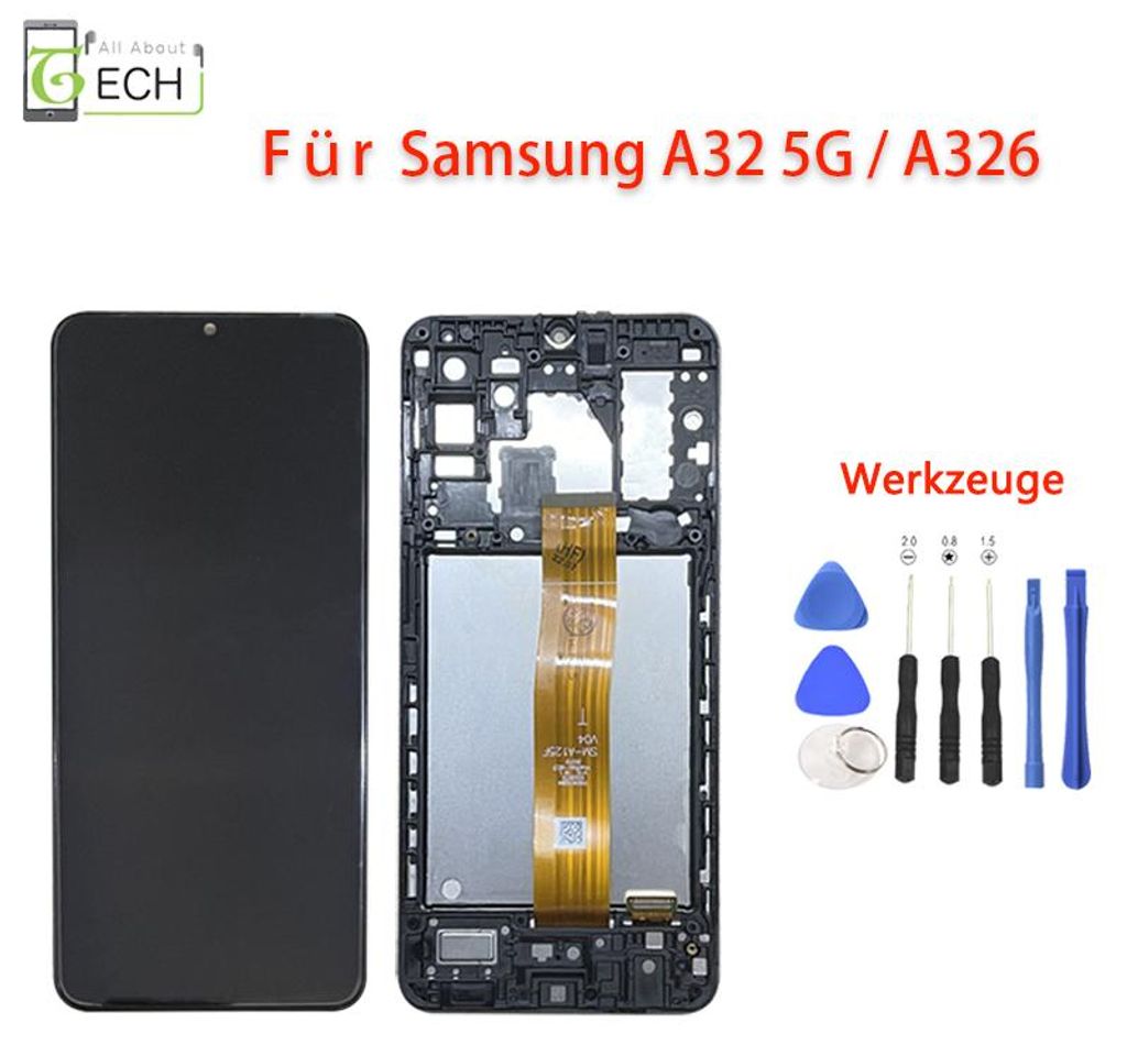 Für Samsung Galaxy A32 5G A326B LCD Display mit Rahmen Produktbild 
