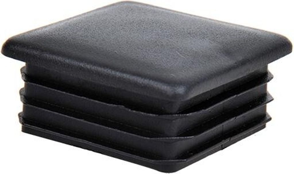 Endkappe Kunststoff schwarz Vierkant 25x25mm