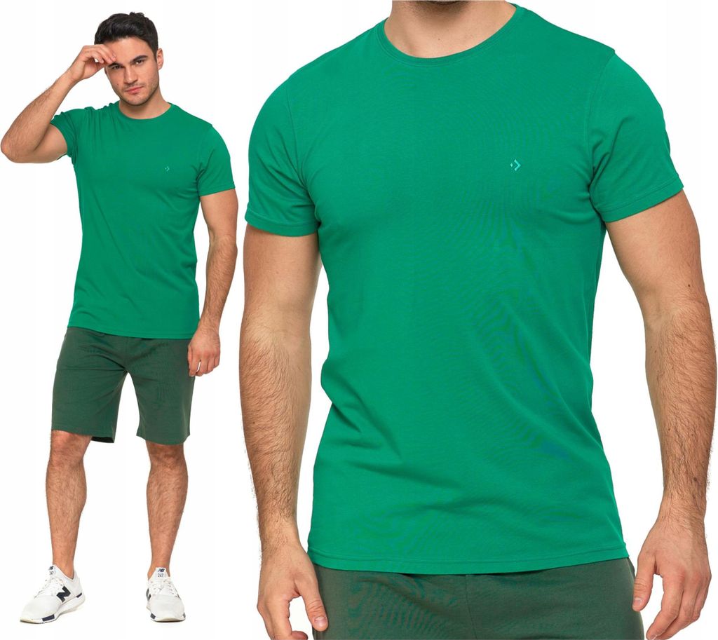 PREMIUM MEN'S T-SHIRT Glatte Bluse mit Logo-Stickerei MORAJ XXL