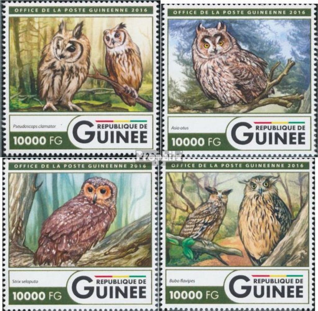 Briefmarken Guinea 2016 Mi 11936-11939 (kompl. Ausgabe) Produktbild 