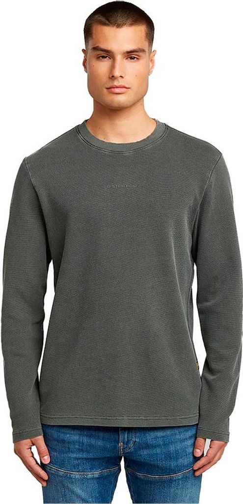 G-star Overdyedweeter Langarm-t-shirt Grau S Mann Grau S