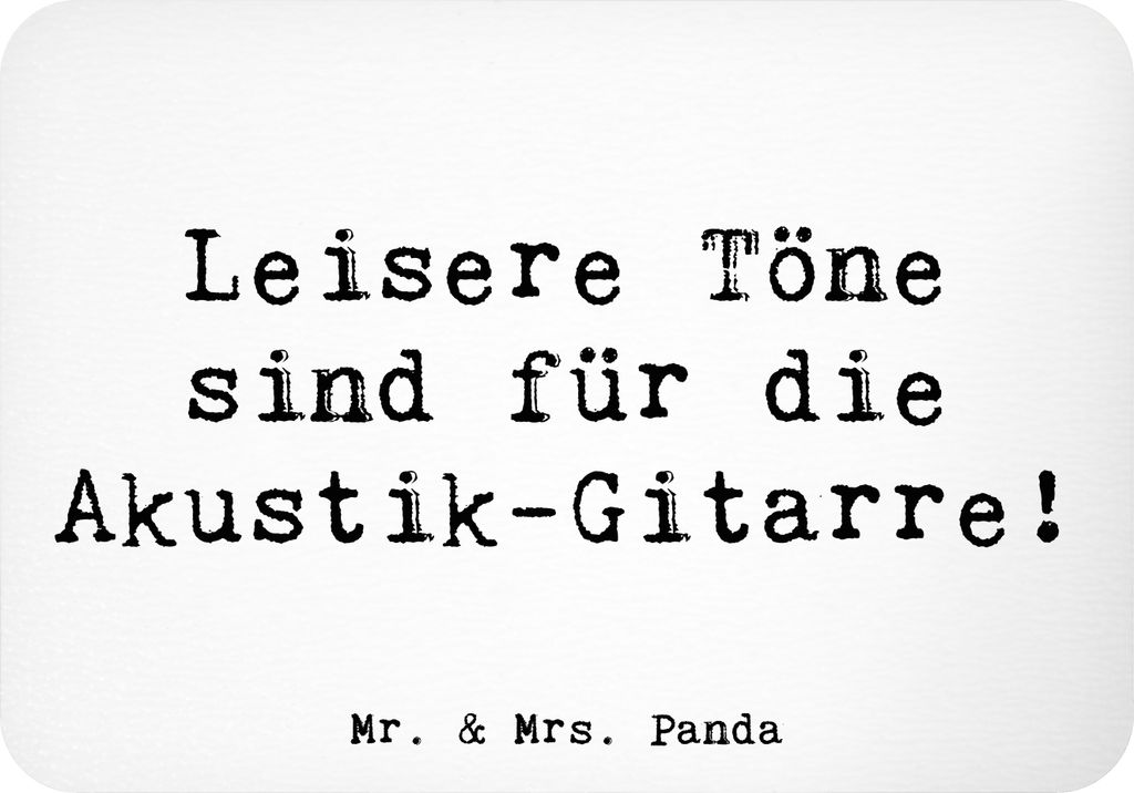 Mr. & Mrs. Panda magnet Spruch Akustik-Gitarre Magie - Weiß - Geschenk, Musikinstrument, Lautstärke, Musik, haftmagnet, Kühlschrankmagnet, mdf, ...
