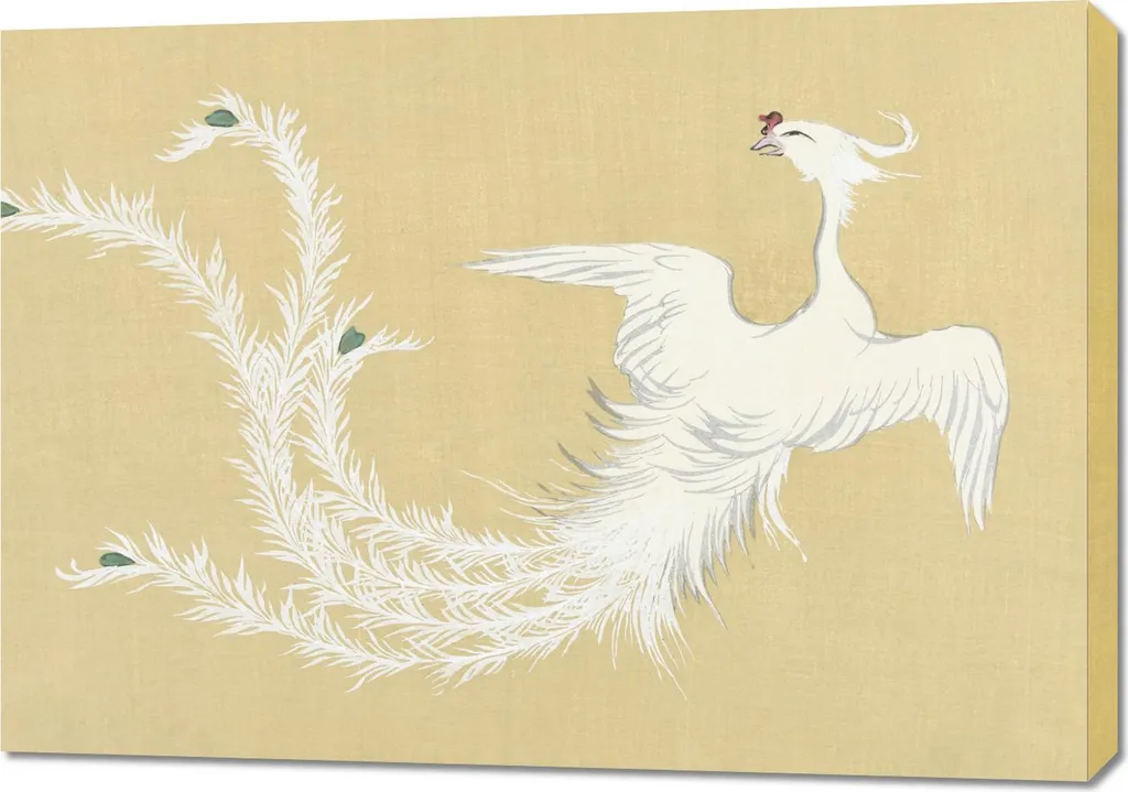 Quadro Vintage 100x70 Bird Sekka | Arredamento Salotto Giapponese