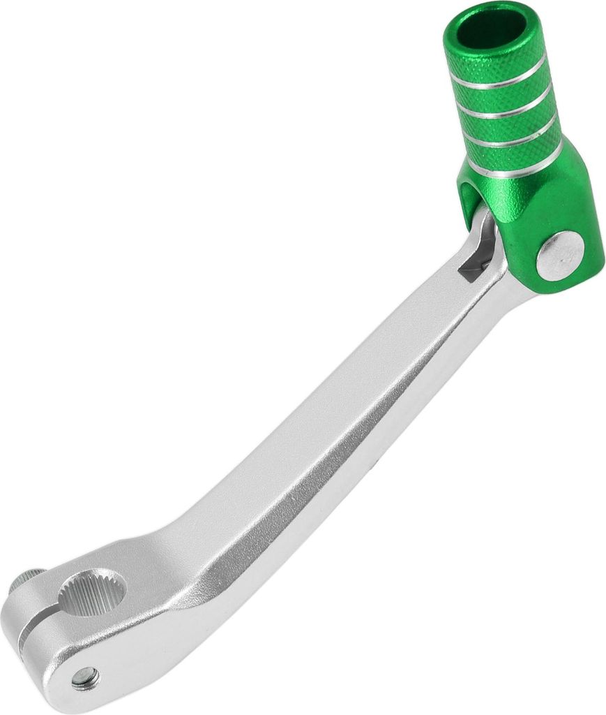 Klappbarer Motorrad-Gangschalthebel für Honda CRF150F 2003-2017 Pedal-Schalthebelarm Silberton Grün