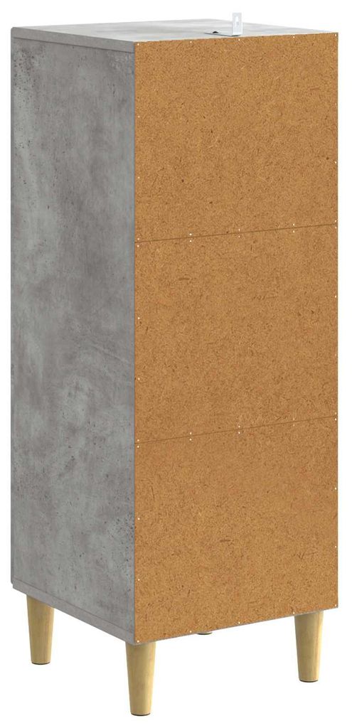Sideboard Betongrau 33 x 34,5 x 90 cm Holzwerkstoff