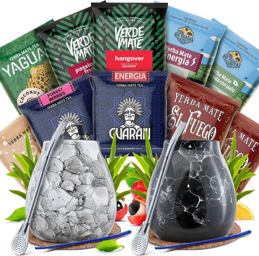 Cebador – zestaw do herbaty mate dla dwojga – 2 ceramiczne Zdjęcie produktu 