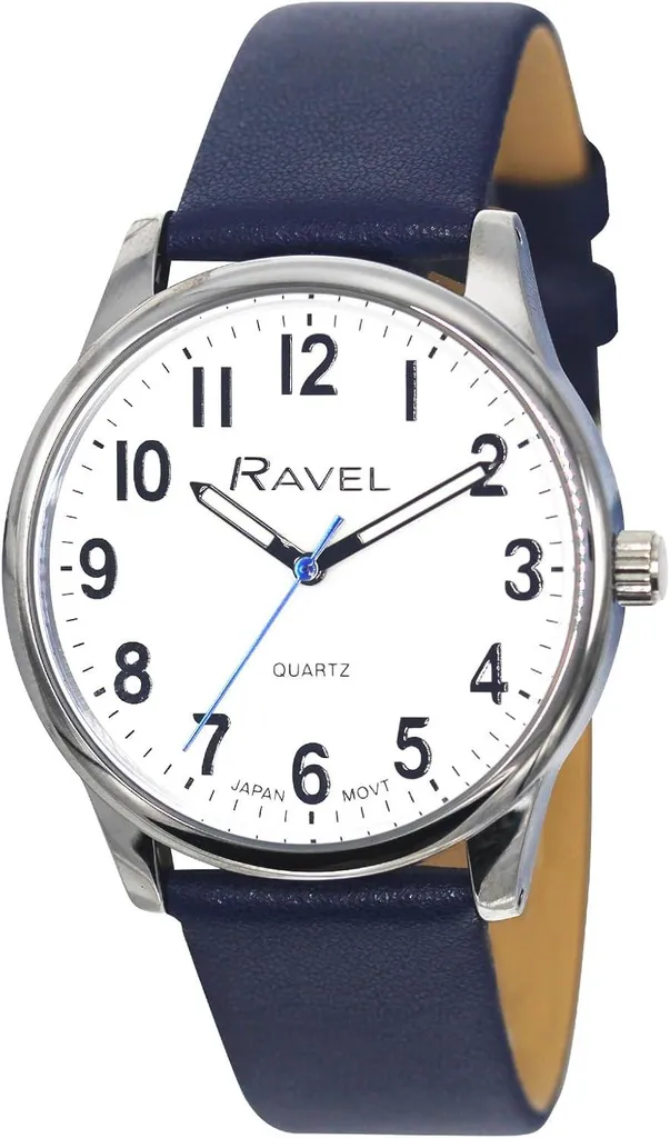 Ravel Plus Orologio Unisex 34mm: Eleganza in Pelle Microfibra e Vetro Zaffiro