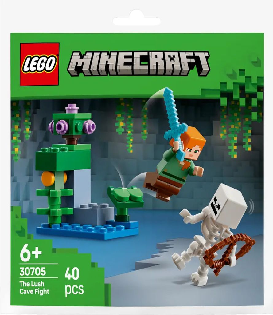 LEGO Minecraft Bitka v bujnej jaskyni, Stavebnica, 6 rok / Obrázok produktu 