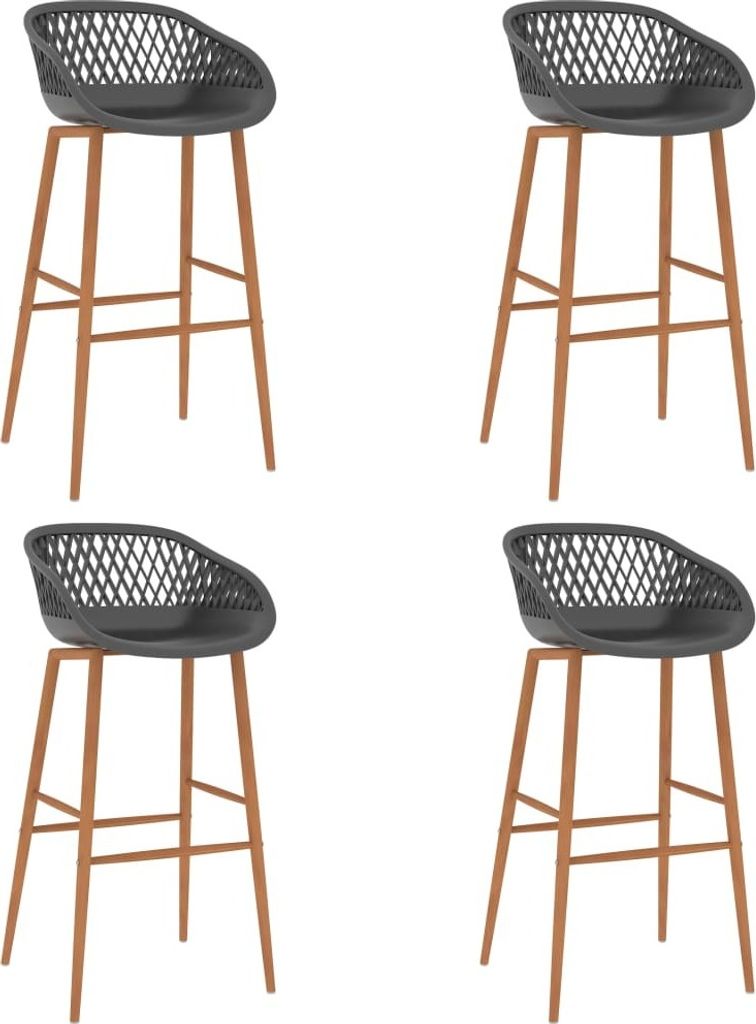 Barhocker 4 Stk. Grau
