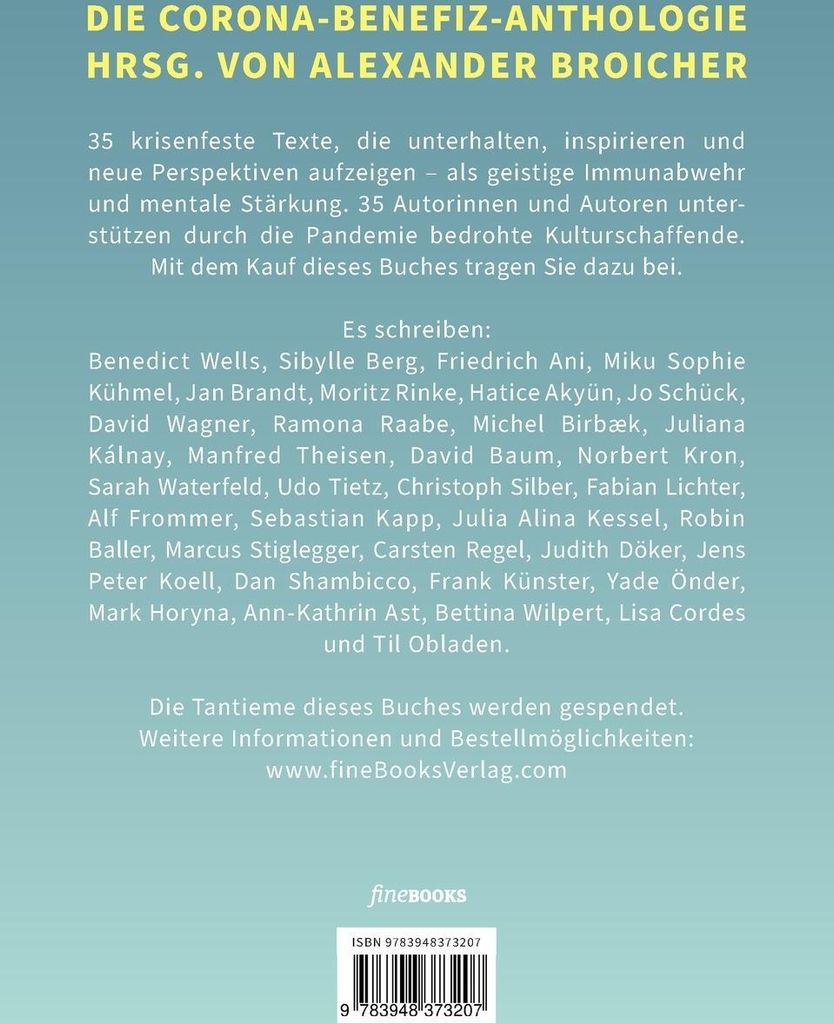 TAGE WIE DIESE In Zeiten des Abstands: Die Corona Benefi... Book