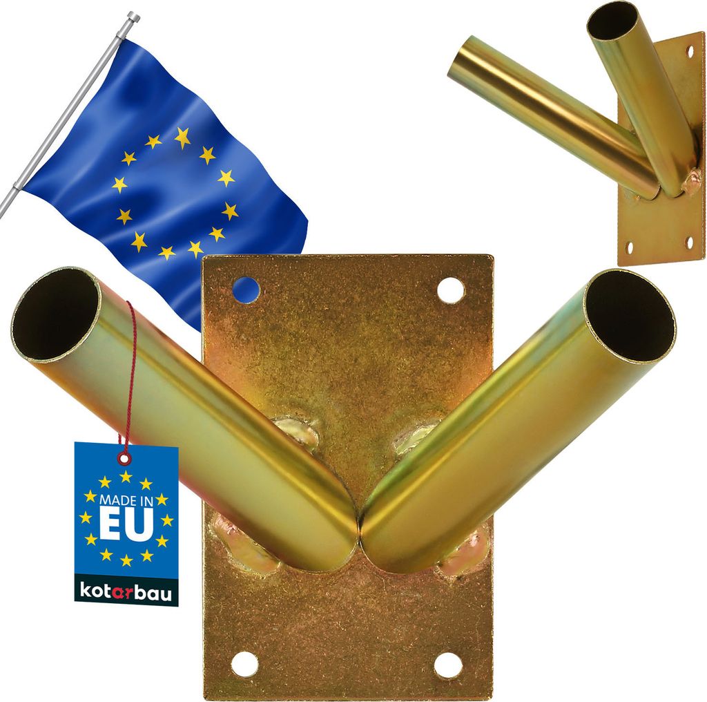 KOTARBAU® Portabandiera 2 volte avvitabile portabandiera Immagine del prodotto 