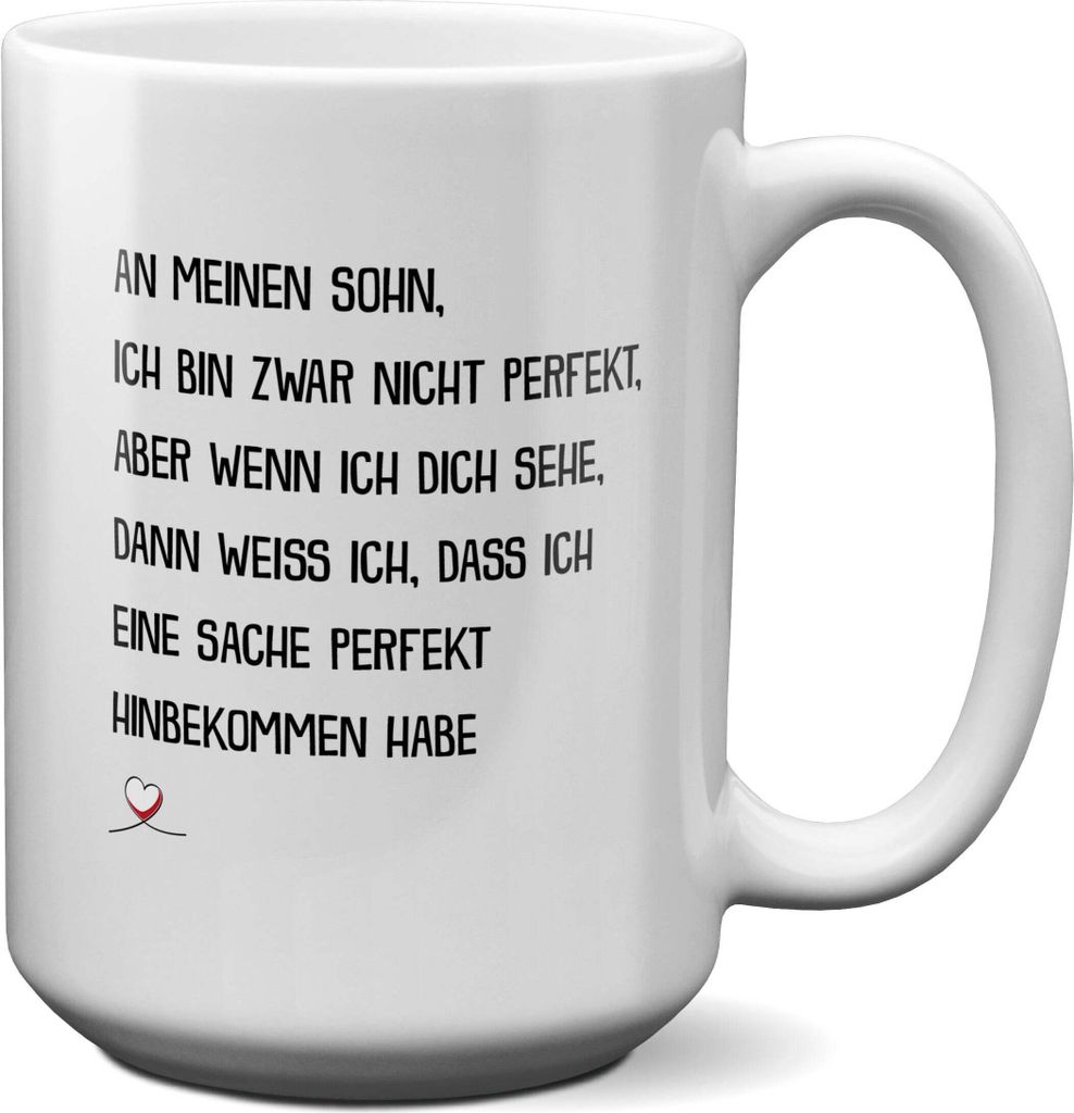 22Feels XL Tasse Sohn Geschenk Geburtstag 18 Jahre Kinder Jungs Abitur Master Uni Abschluss Bachelor Weihnachten Haferl Firmung Konfirmation Teenag...