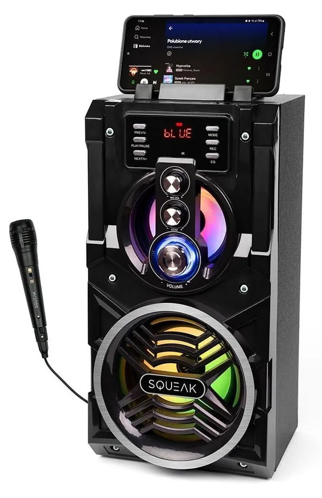Haut-parleur Bluetooth 5.1 Karaoké BeatBoxer : Son Puissant et Sans Fil