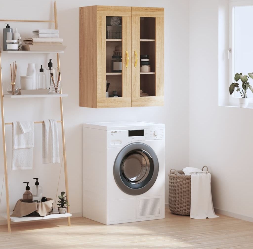 The Living Store Wandschrank Sonoma-Eiche 69,5x34x90 cm