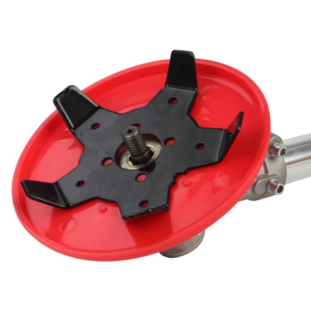 Trimmer Head Brush Cutter Blade Outdoor Lawn Mower Head Steel Razor Trimmer Head with Blade Sharpener Accessories Grass Eater Tool Extra Heavy Duty