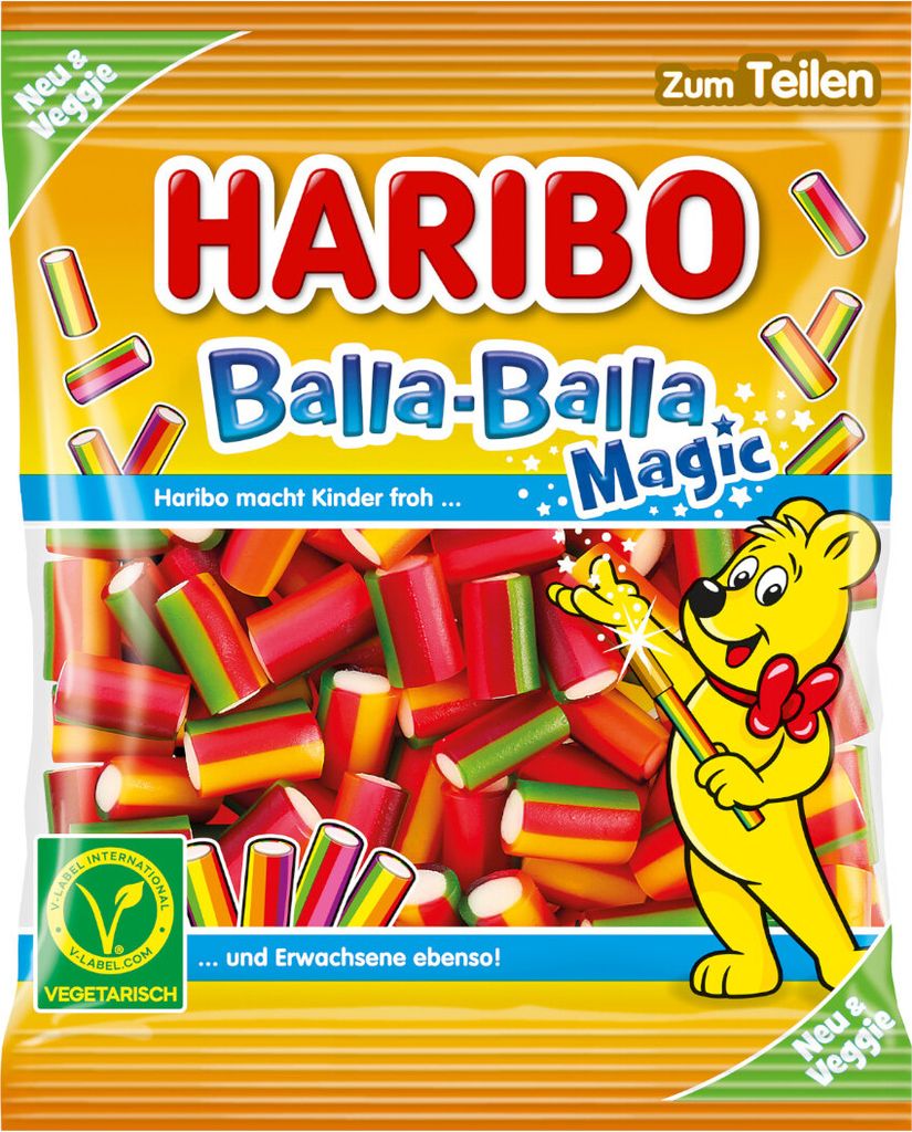 Haribo Balla Balla Magic Fruchtgummi intensiver Geschmack Produktbild 