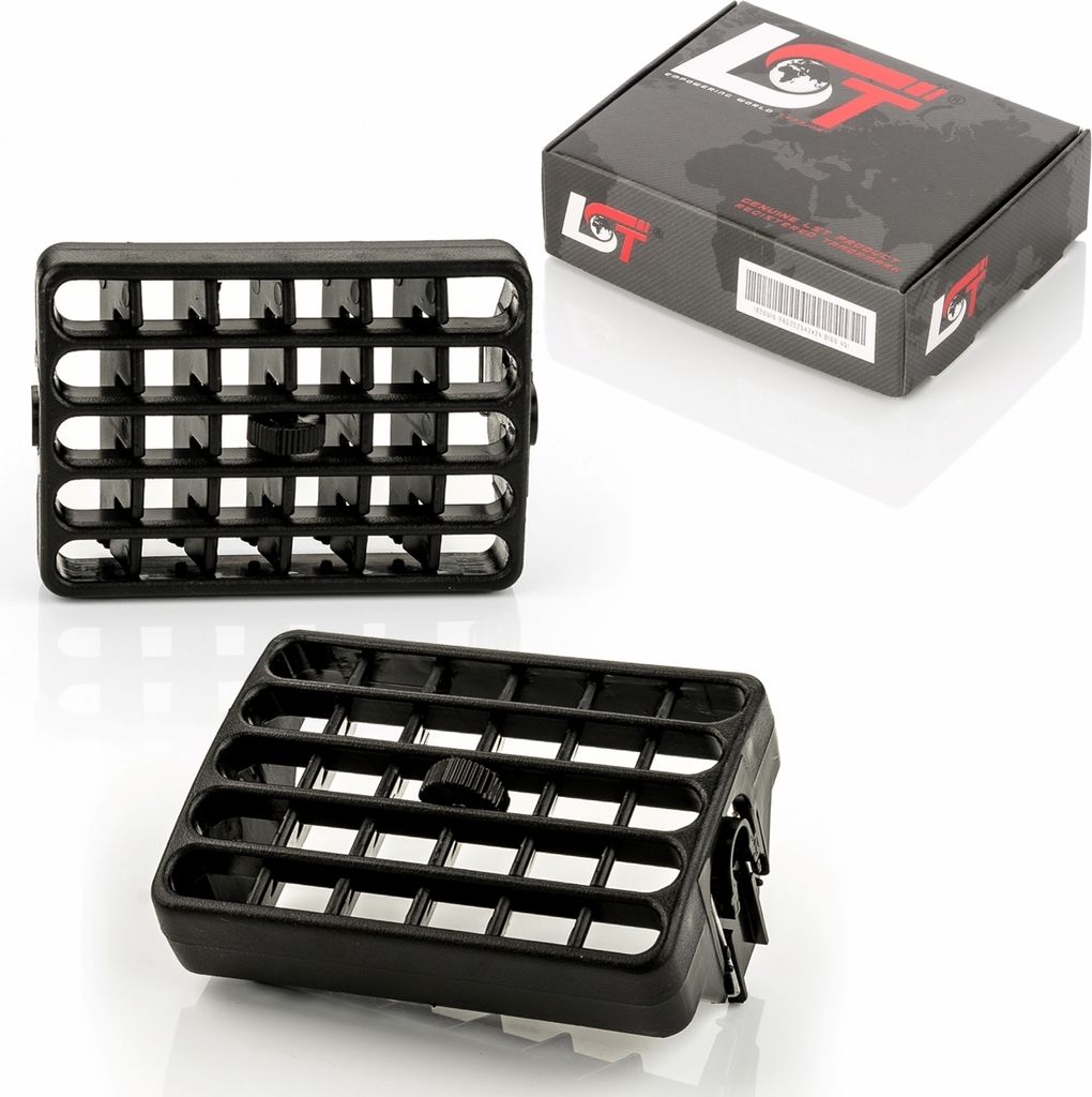 2x Frischluftgrill Lüftung Gitter Mitte Dreheinsatz für SEAT IBIZA VW POLO