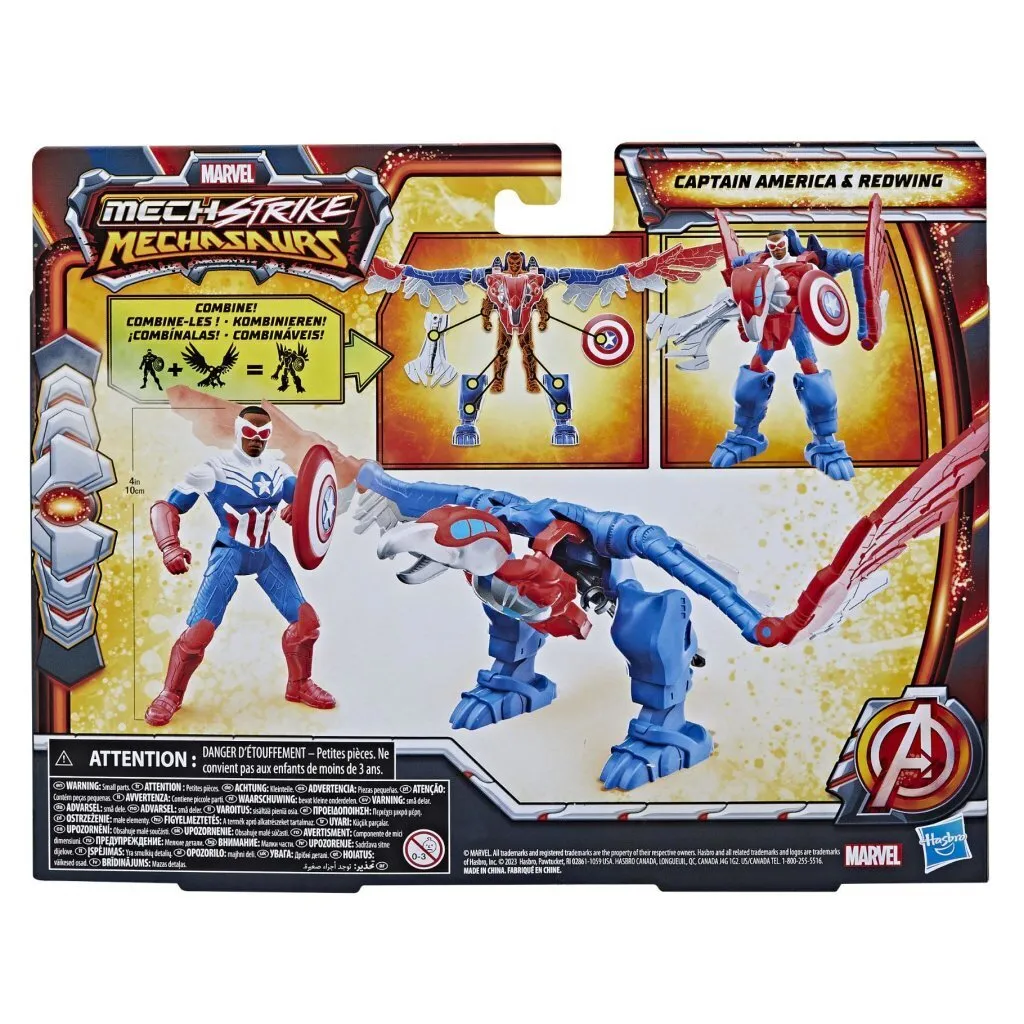 Marvel Captain America Mechasaurus Figurine Articulée et Combinable - 8